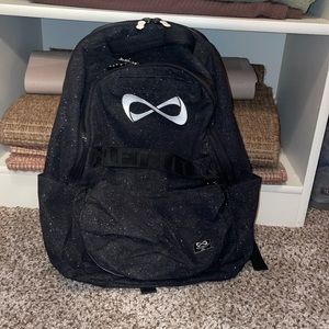 Nfinity “the weekender” black sparkle bag